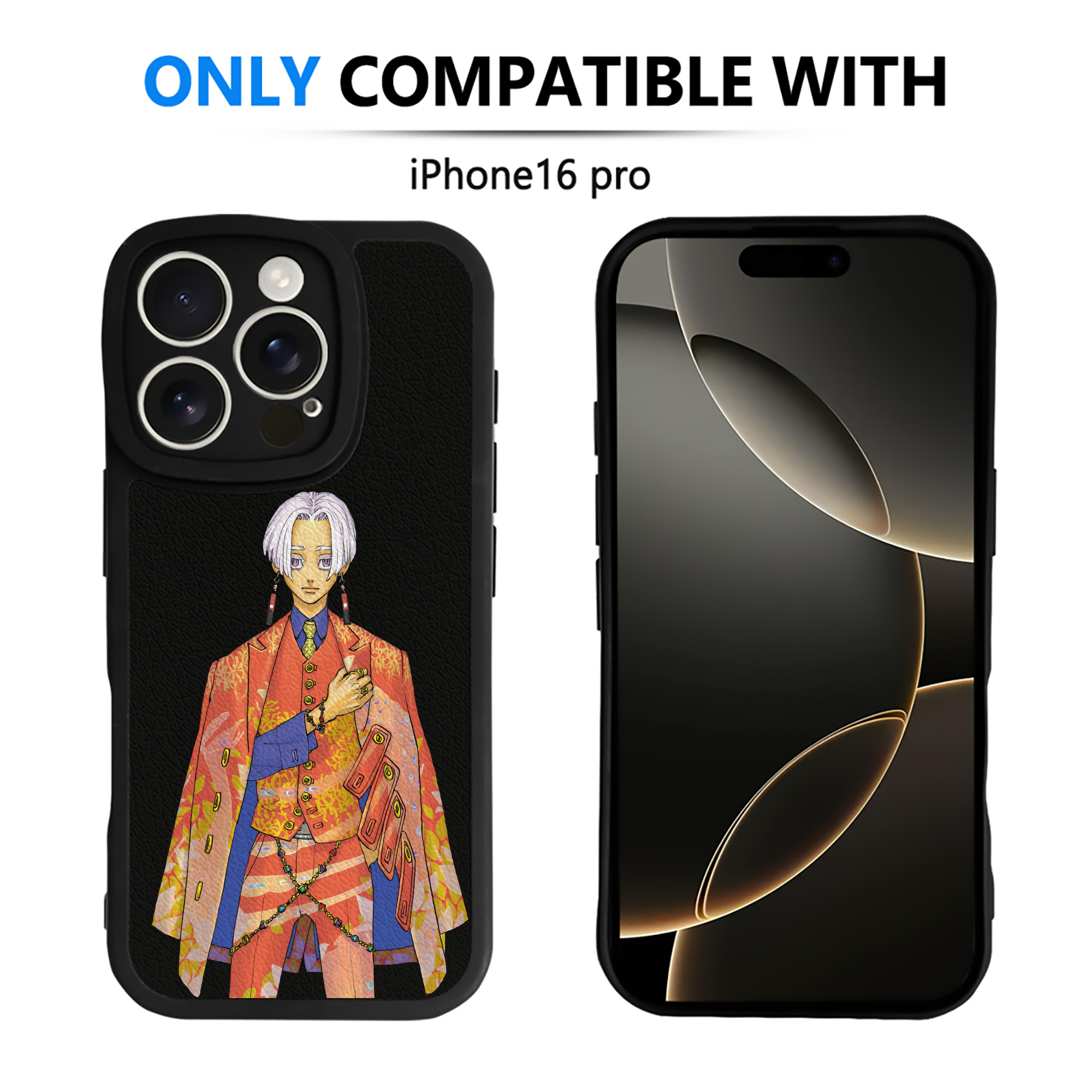 （画像用） 東京リベンジャーズ Tokyo Revengers 【iPhone 16シリーズ対応】シリコンスマホケース（レザー調） 材質：シリコン